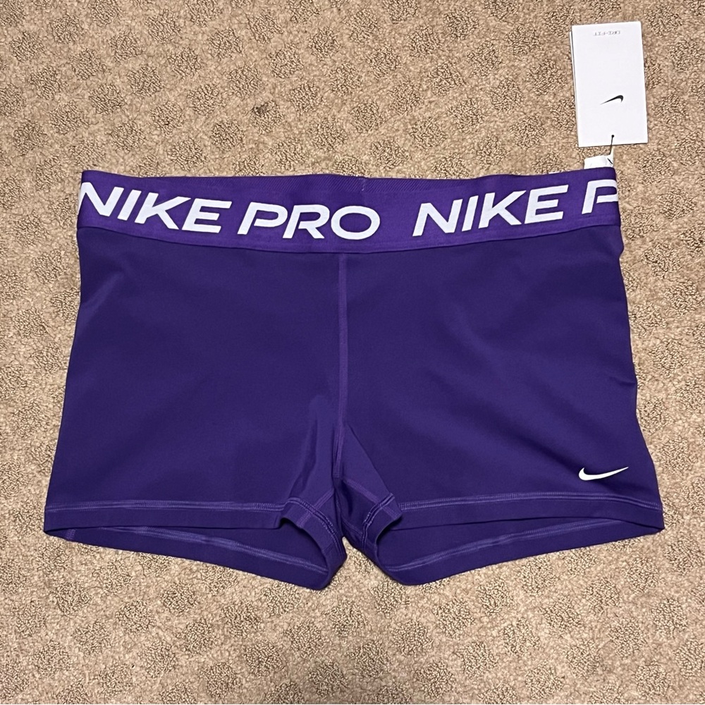 NWT Nike Pro Women's Dark Purple Shorts